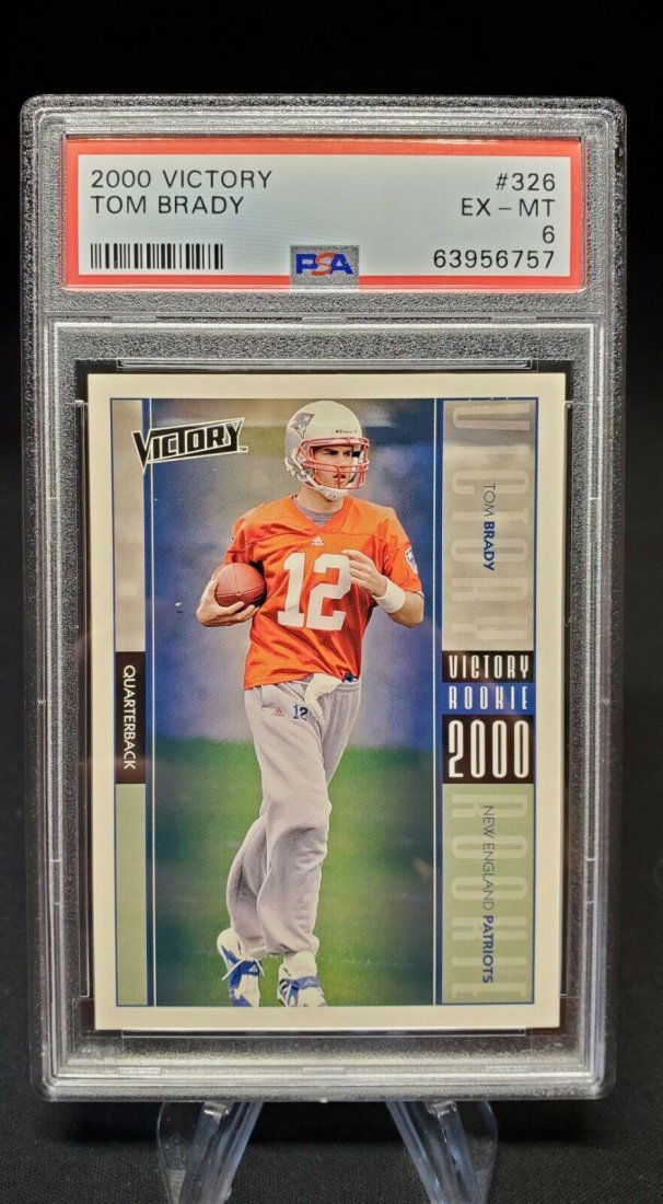 Tom Brady Rookie #326 2000 Victory PSA 6 RC Card UD Upp (1 of 1)