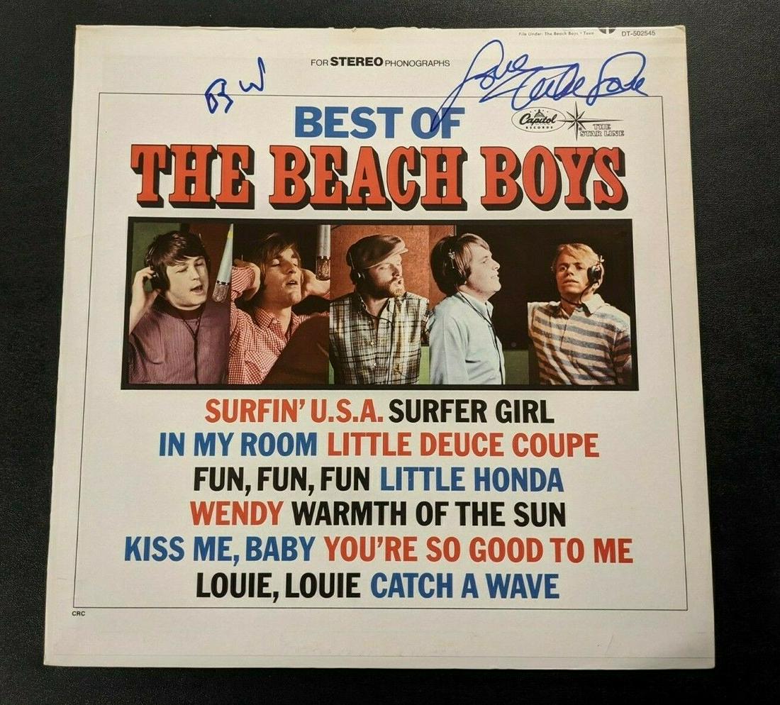 THE BEACH BOYS signed autographed BEST OF LP RECORD BECKETT LOA BAS (1 of 4)