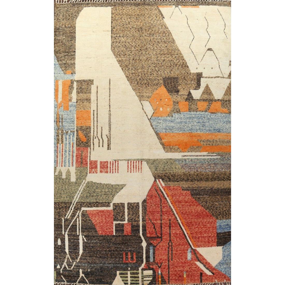 11x16 ft Abstract Moroccan Oriental Area Rug Hand-knotted Wool Oversized Carpet (1 of 11)