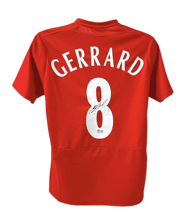 Steven Gerrard Signed Liverpool Home Jersey (Beckett COA) (1 of 2)
