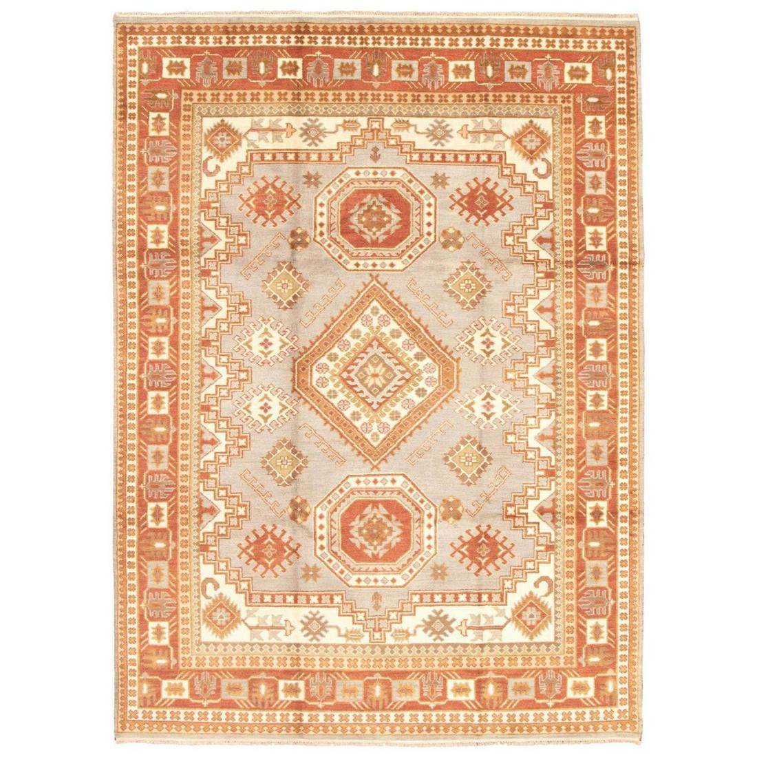 Vintage Hand-Knotted Carpet 8'10" x 12'2" Traditional Oriental Wool Area Rug (1 of 5)