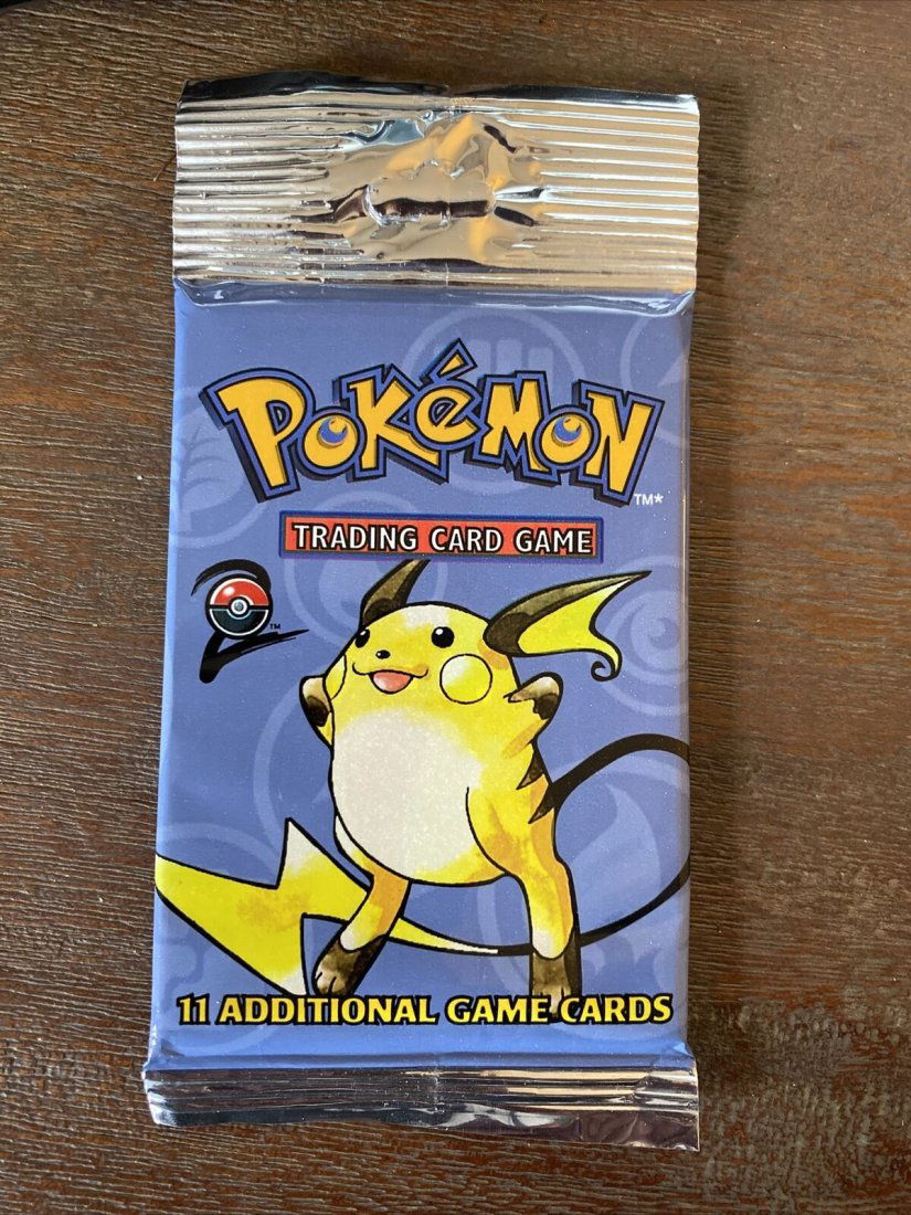 Pokemon Base Set 2 Booster Pack Factory Sealed Raichu Art (1 of 1)