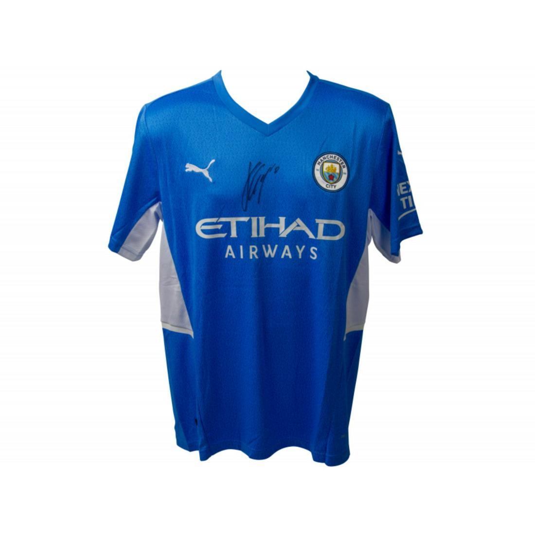 Jack Grealish Signed Manchester City Home 21-22' Jersey (Beckett COA) (1 of 1)