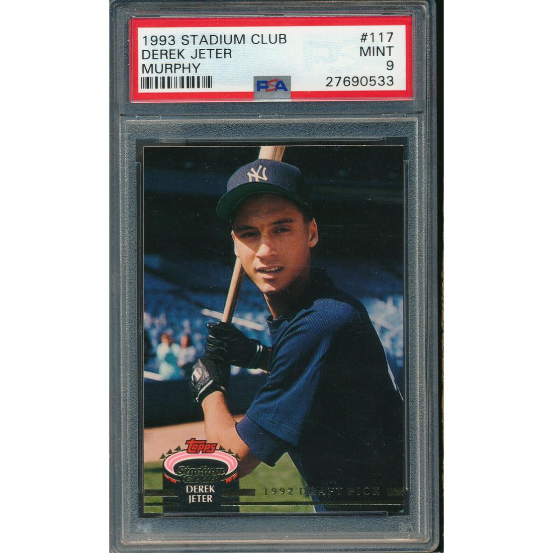 1993 Stadium Club Murphy #117 Derek Jeter RC PSA 9 (1 of 1)