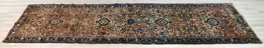 Hand-knotted Hamadan Rug 3'8" x 13'8" (1 of 16)