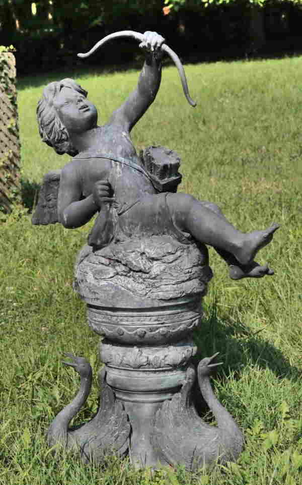 Almost 5ft Cupid garden Sculpture Oct 08, 2022 Wardlow Auctions Inc