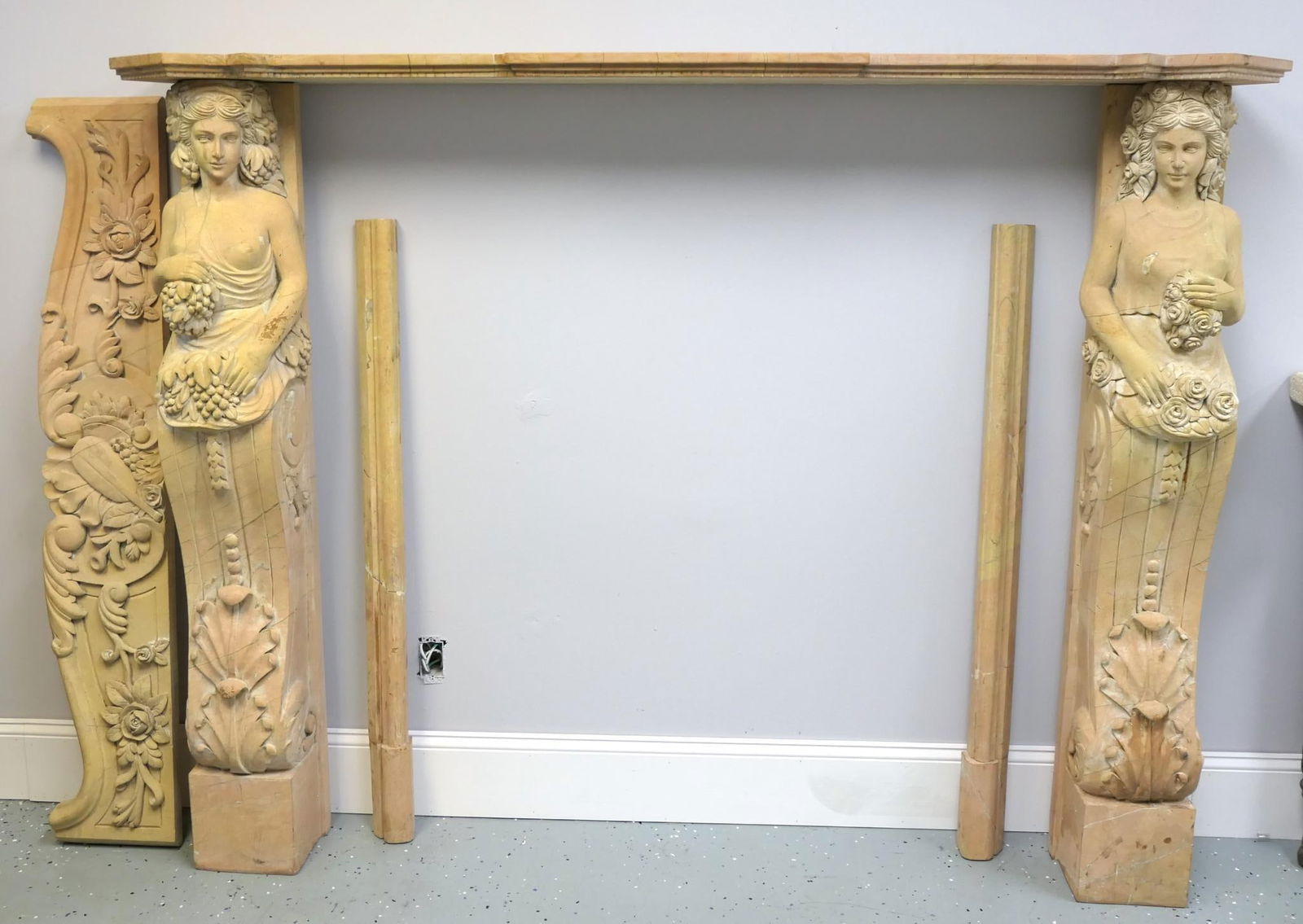 Italian Marble Fireplace Surround (1 of 11)