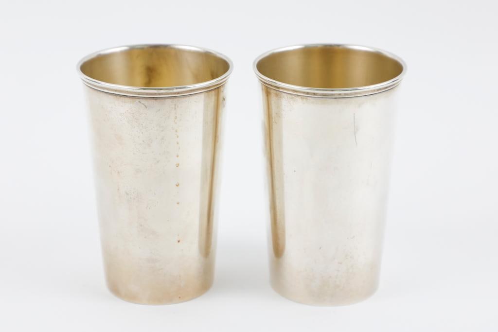 Pair of Wallace Sterling Tall Julep Cups (1 of 3)