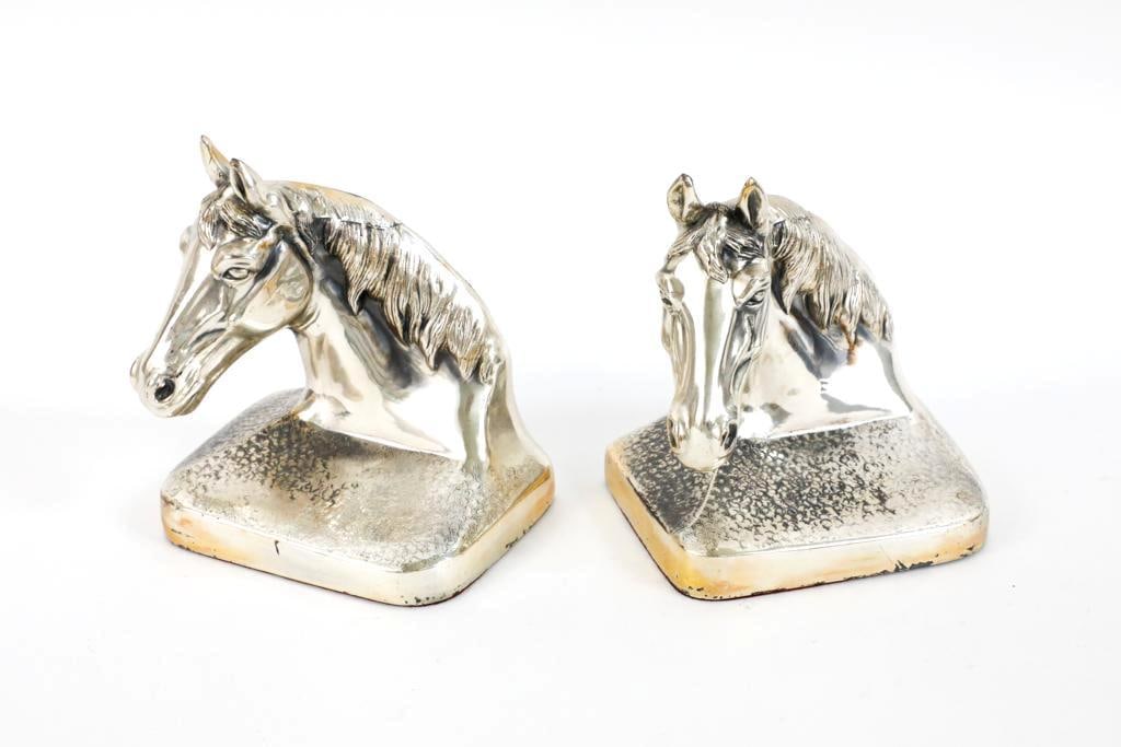 Metal Horse Head Bookends (1 of 8)