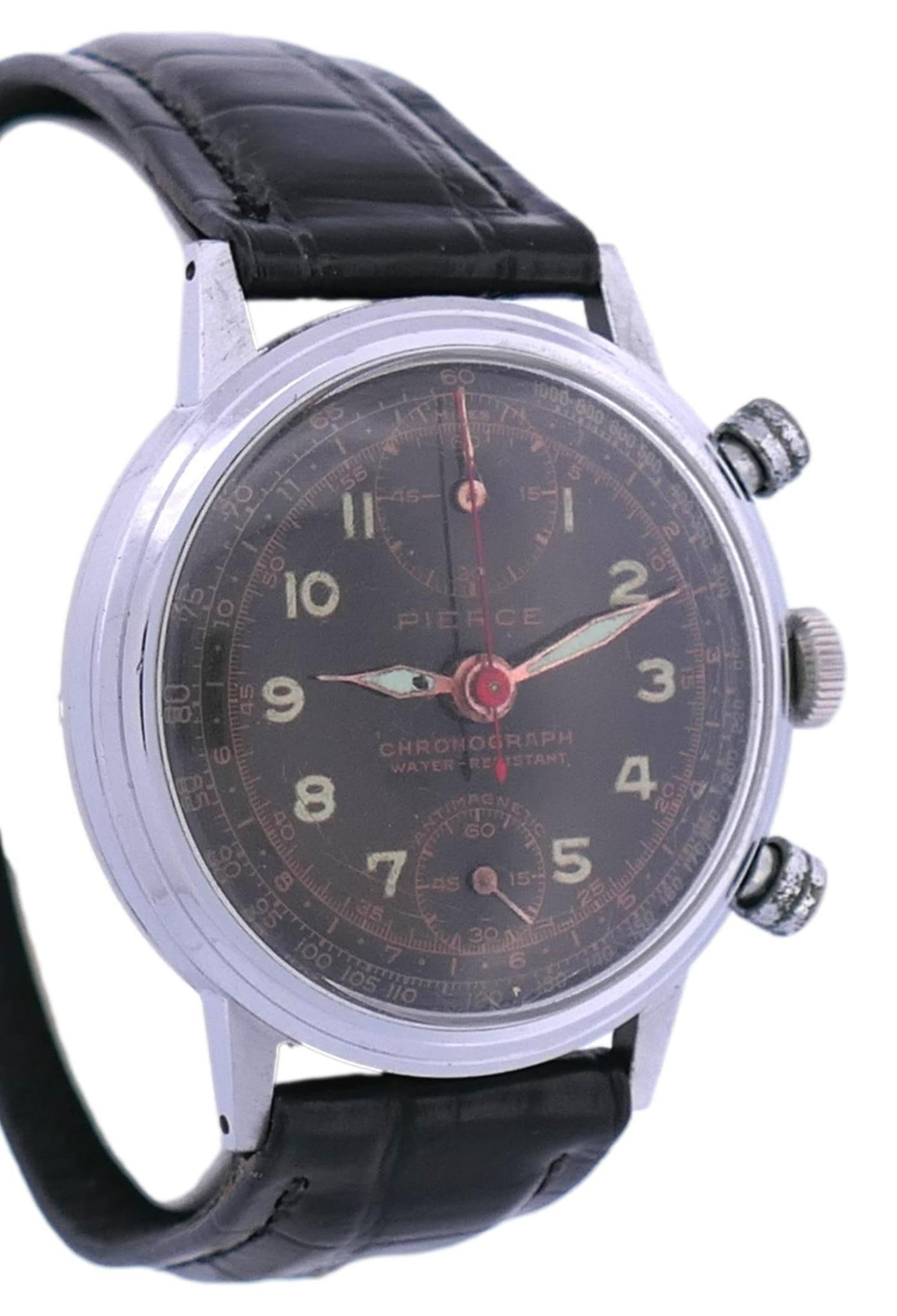 Pierce Pilot Chronograph Wrist Watch (1 of 9)