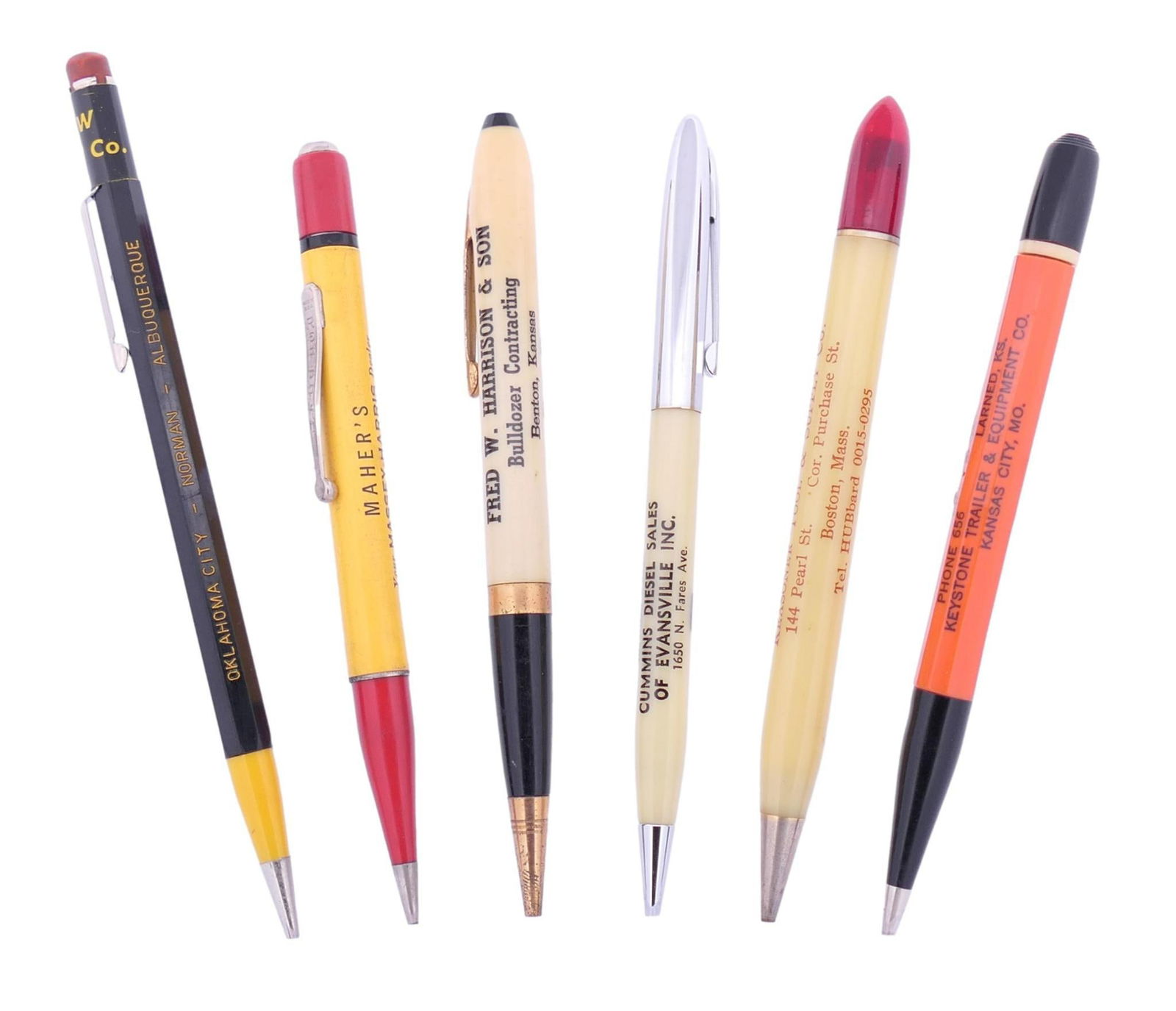 Six Advertising Mechanical Pencils (1 of 2)