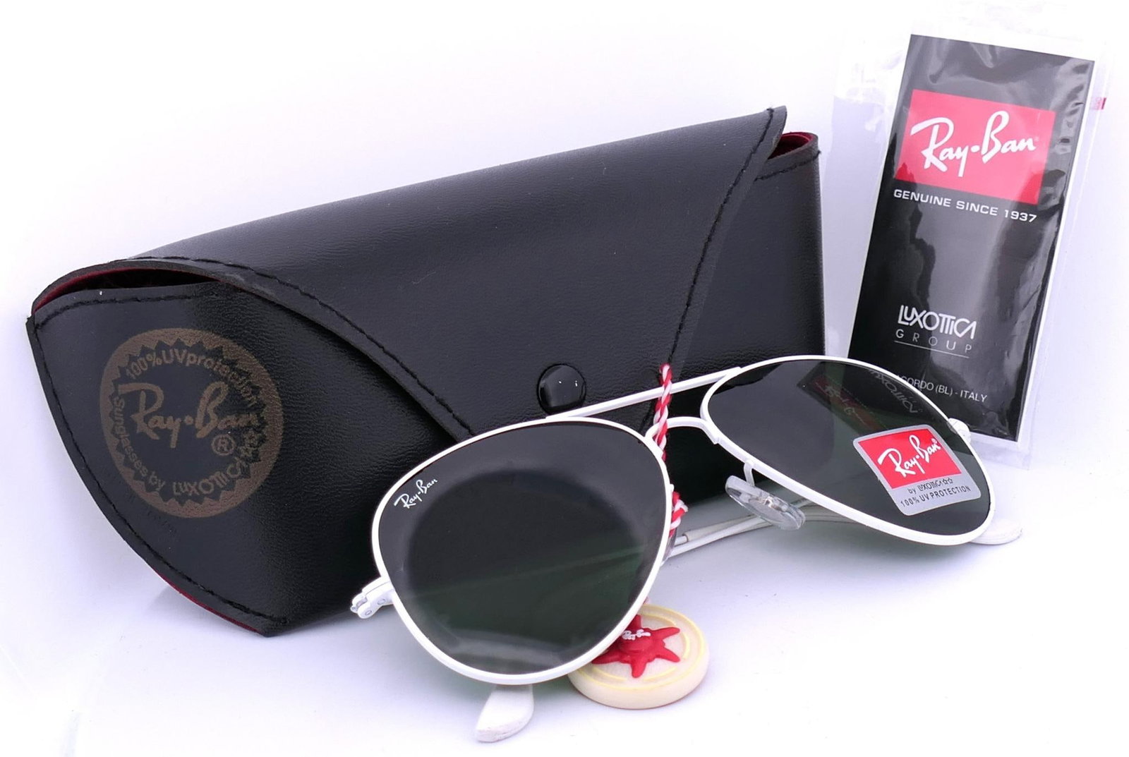 Ray-Ban "Aviator White Sunglasses (1 of 5)