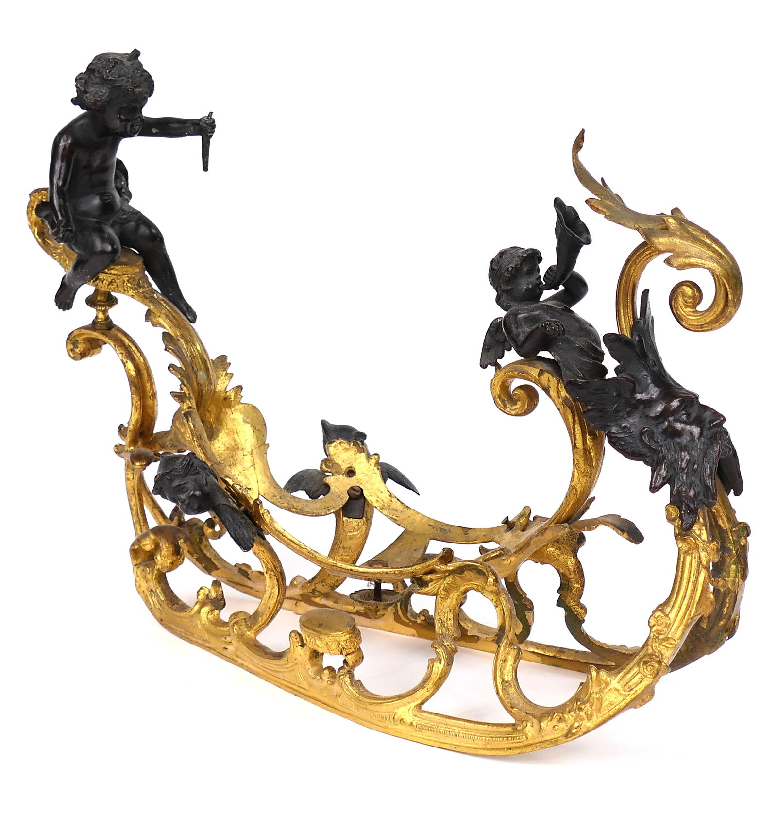 Gilt Bronze Cherub Centerpiece Frame (1 of 5)