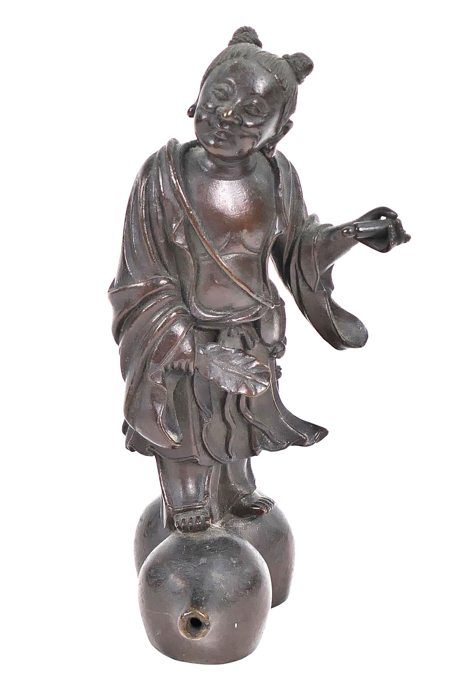 Bronze Chinese Man Statue (1 of 4)