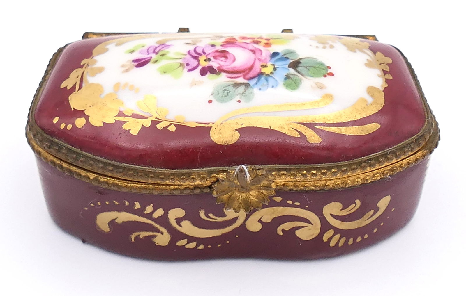 Antique Sevres Red Trinket Box (1 of 8)