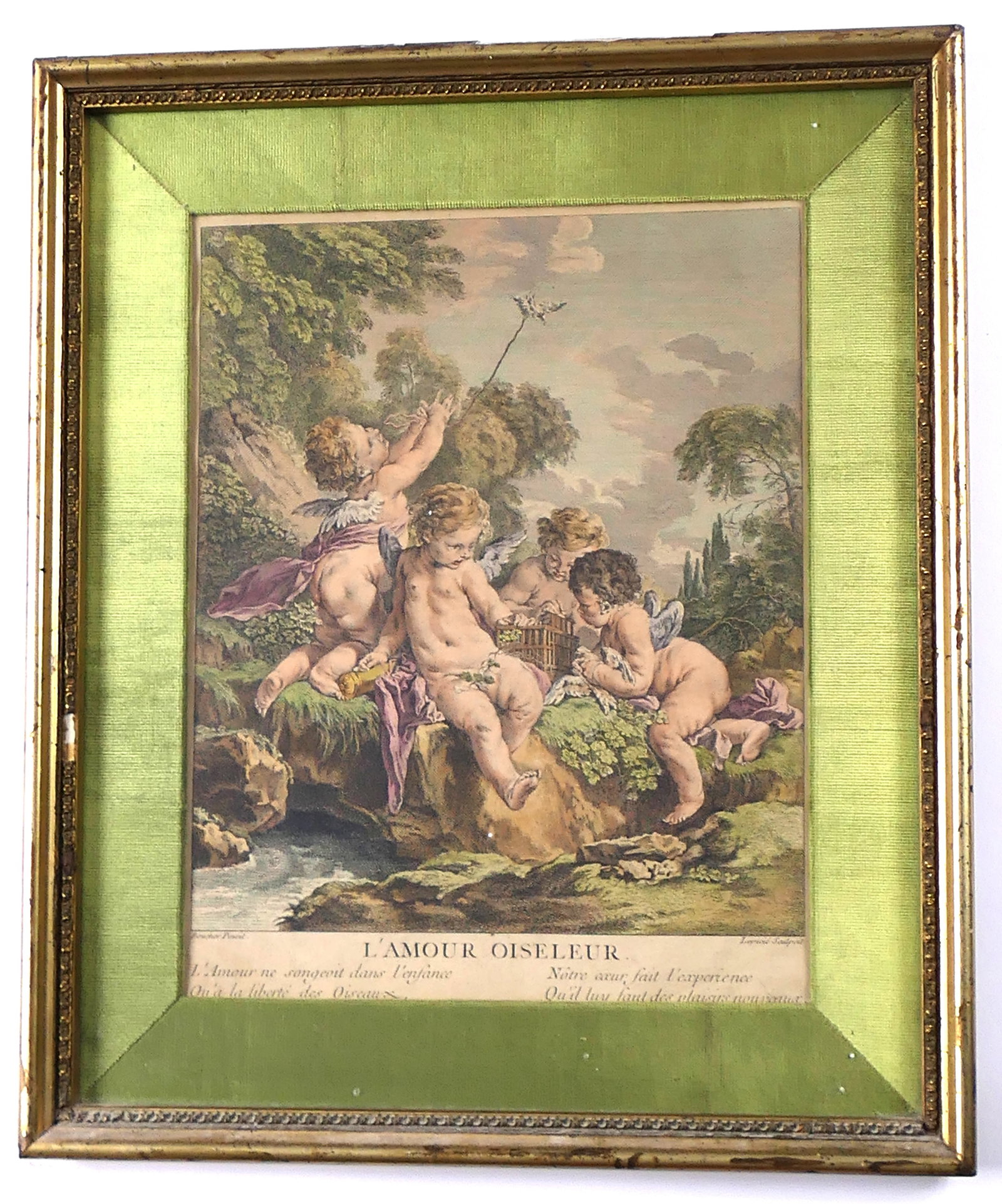 "L'Amour Oiseleur" Engraving (1 of 5)