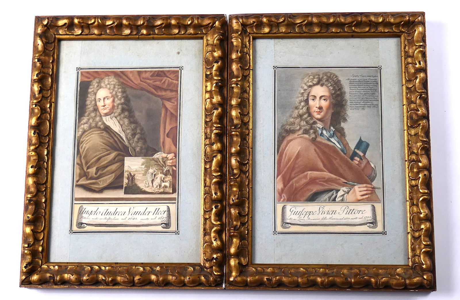 Artist Portrait Engraving Pair (1 of 6)