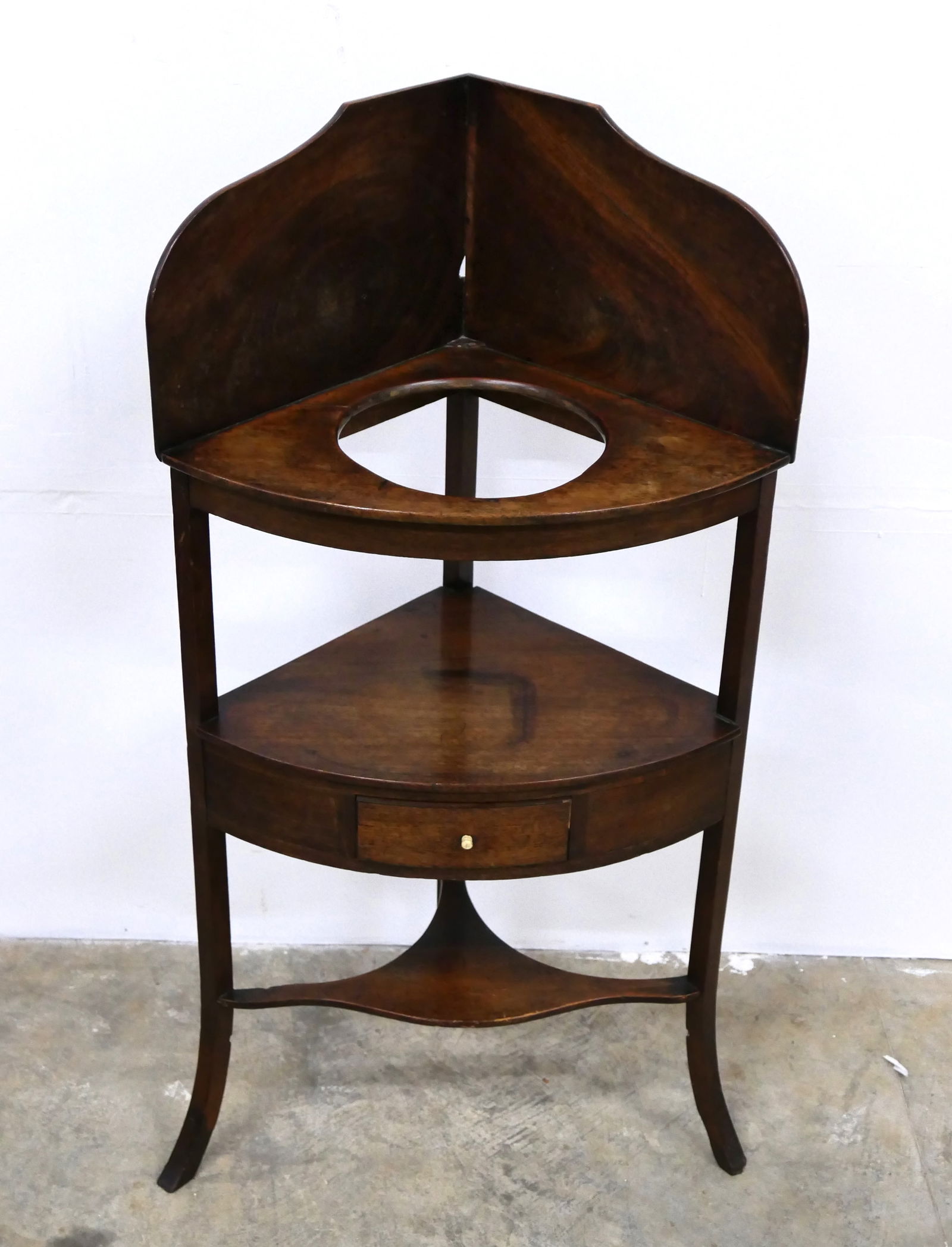 Antique Georgian Style Corner Washstand (1 of 9)