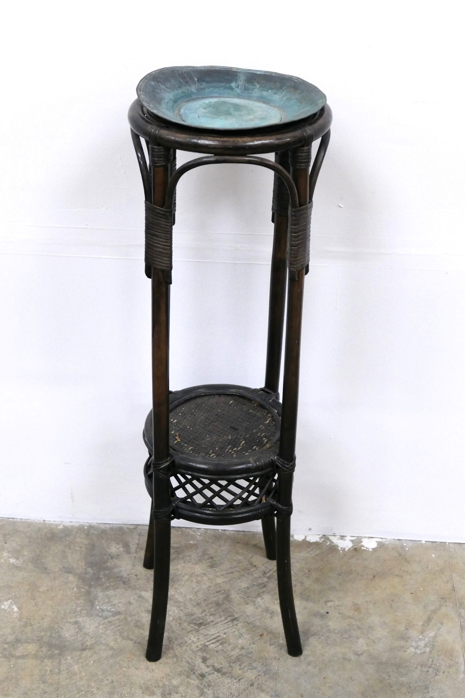 Rattan Two-Tier Plant Stand (1 of 5)