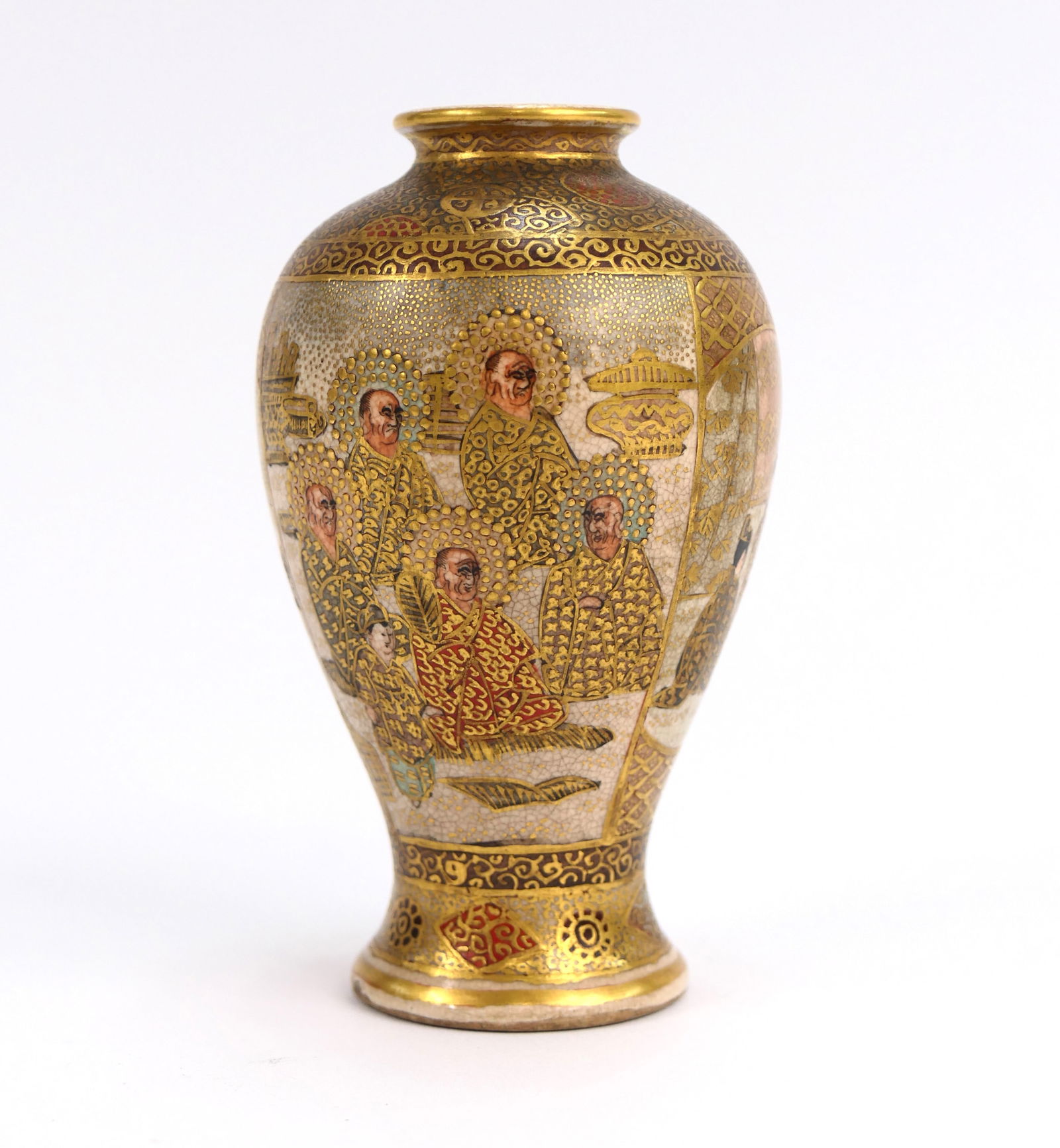 Antique Japanese Satsumaware Porcelain Vase (1 of 5)