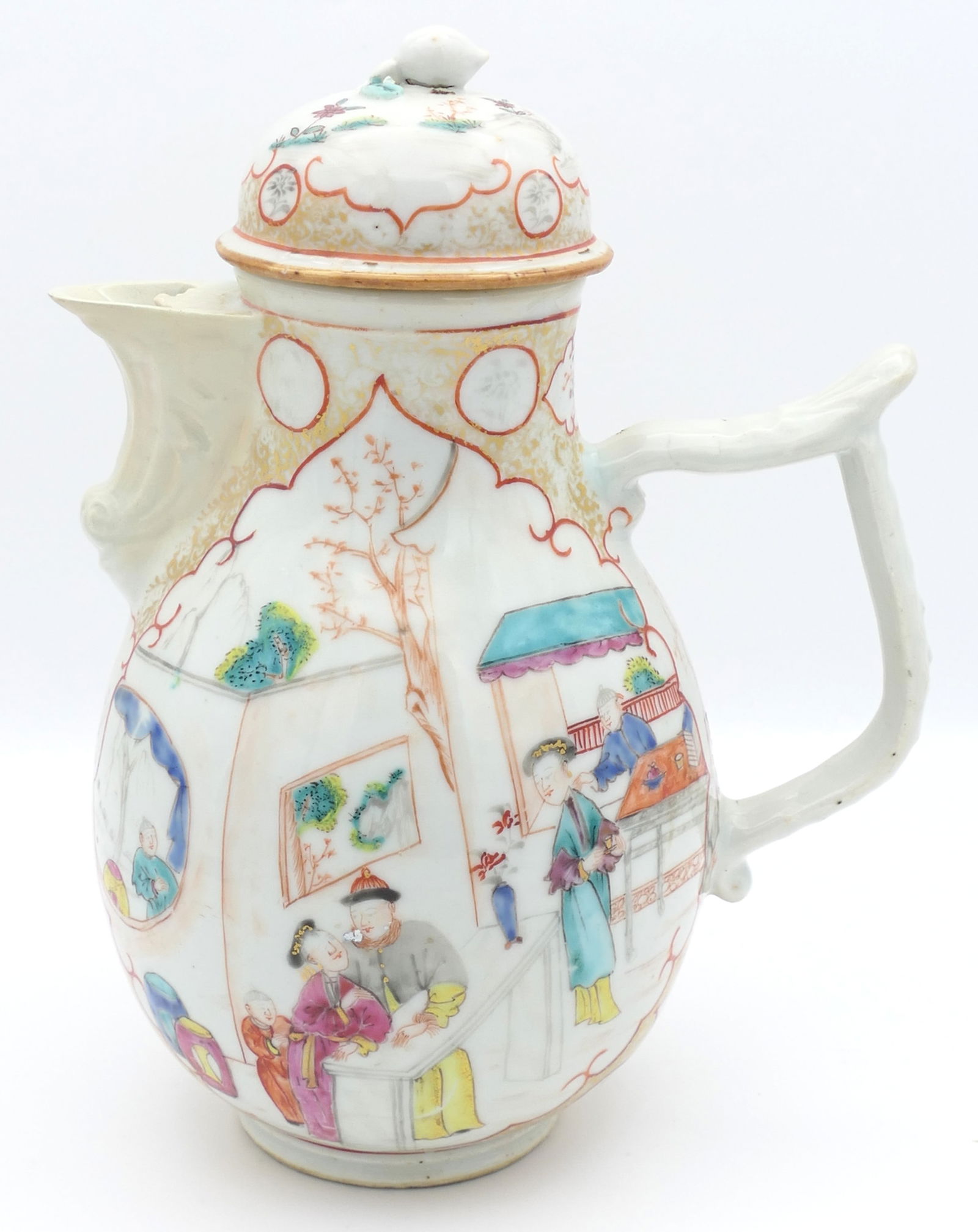 Antique Chinese Export Lidded Pot (1 of 9)