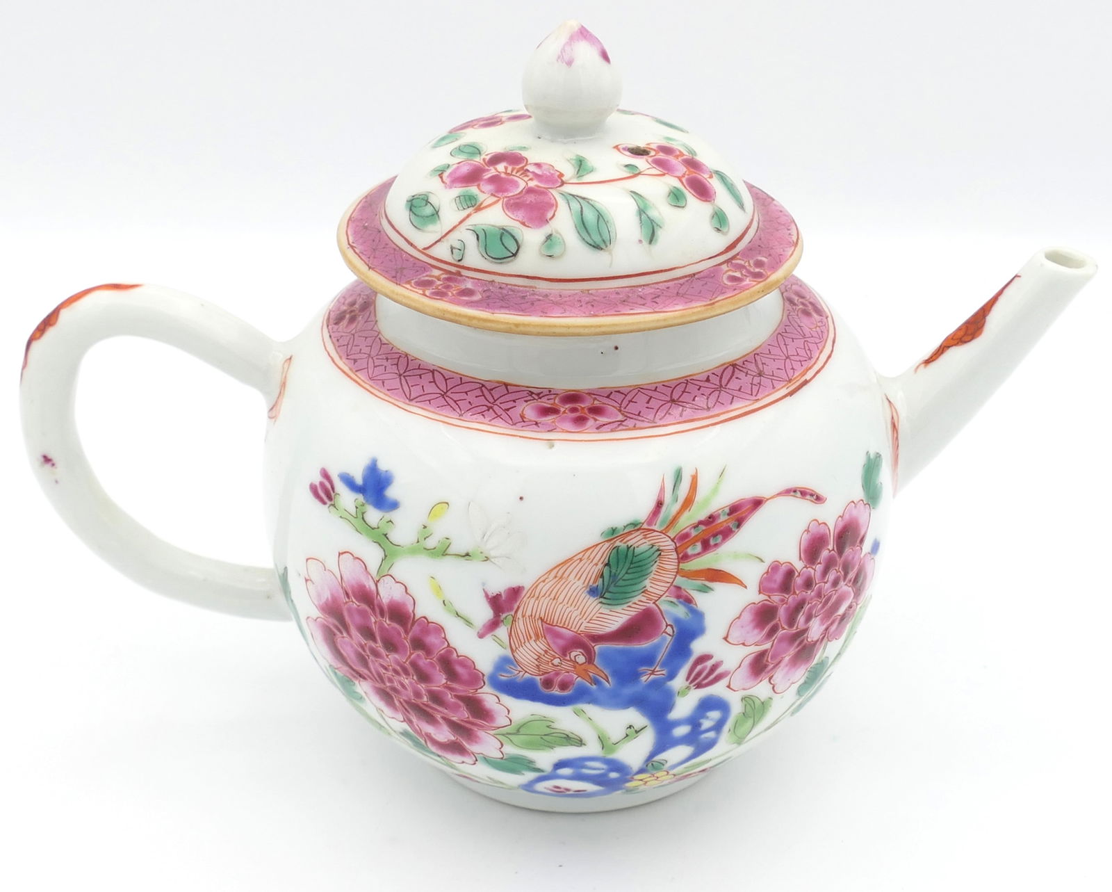 Antique Chinese Export Porcelain Teapot (1 of 7)