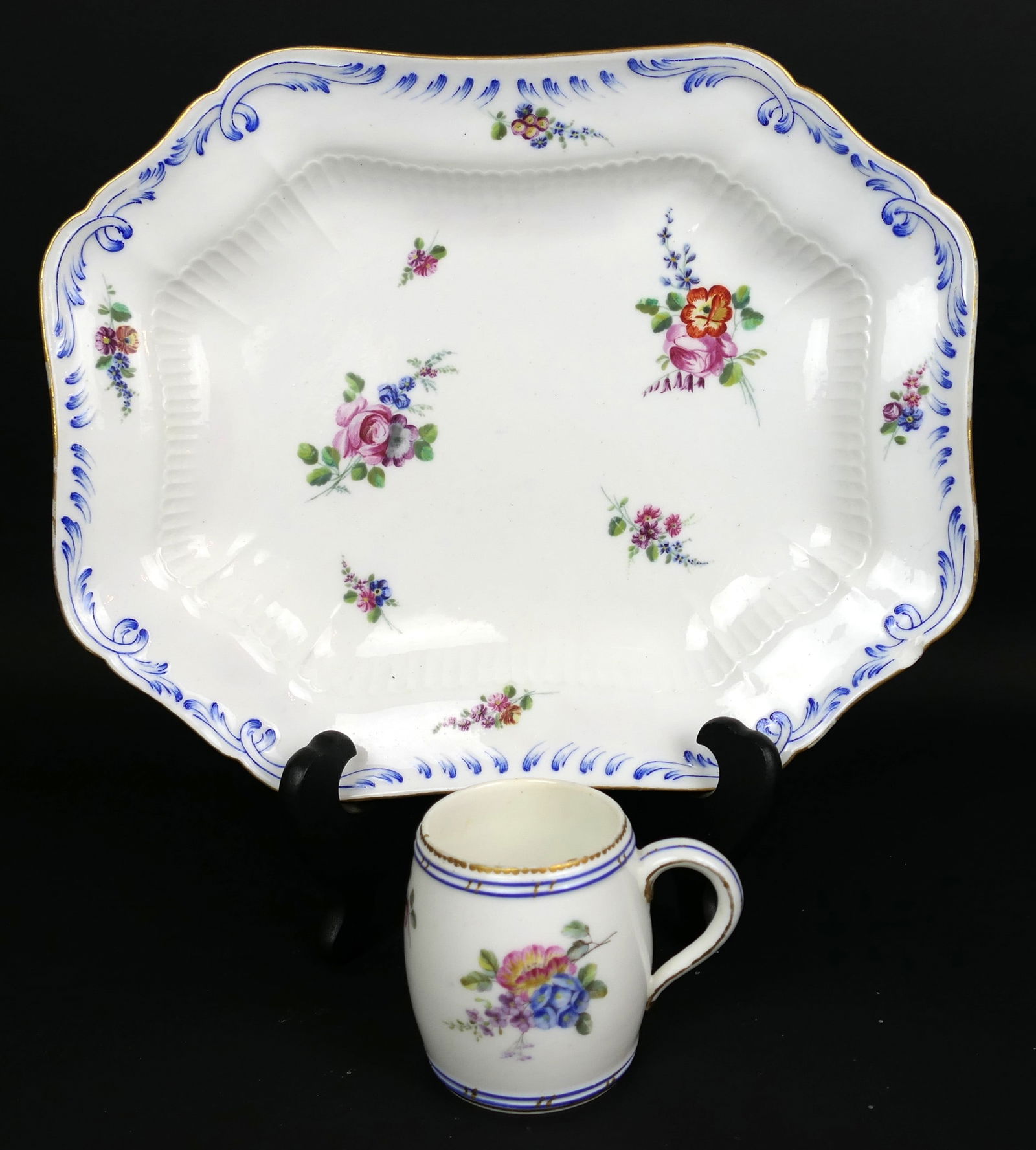 Antique Sevres Porcelain Plate and Cup (1 of 12)