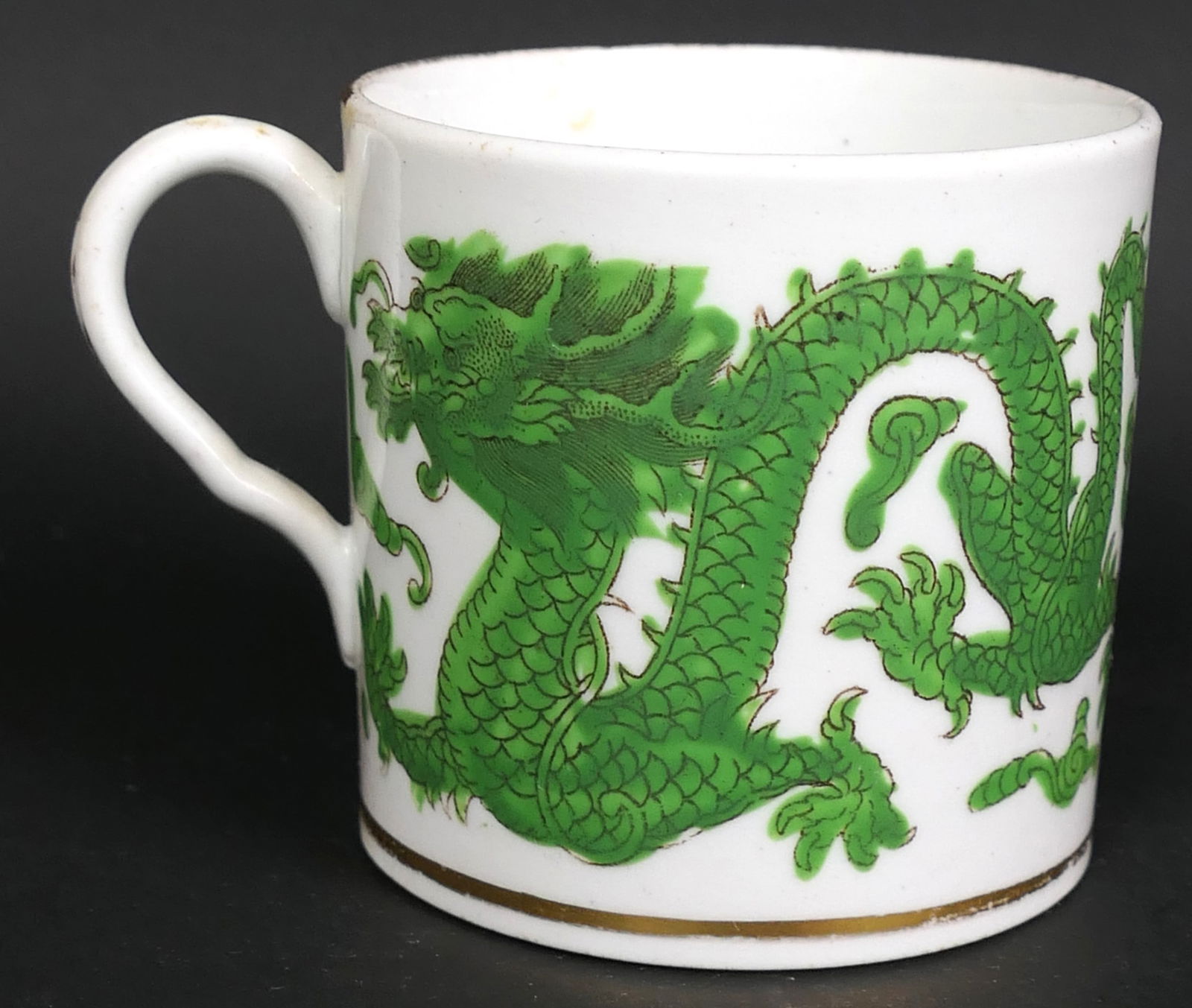 Antique Coalport Coffee Can Dragon Cup (1 of 11)