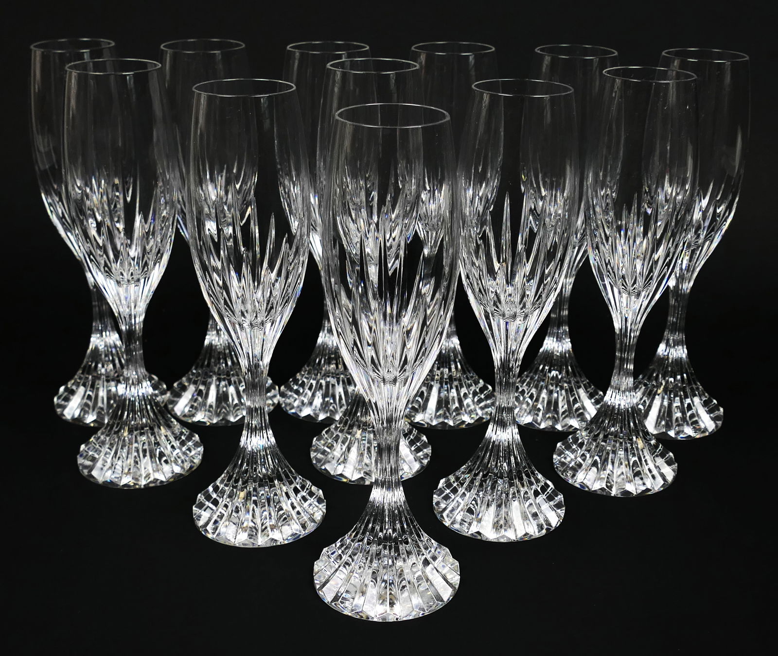 Baccarat Massena Fluted Champagne Glasses (1 of 6)