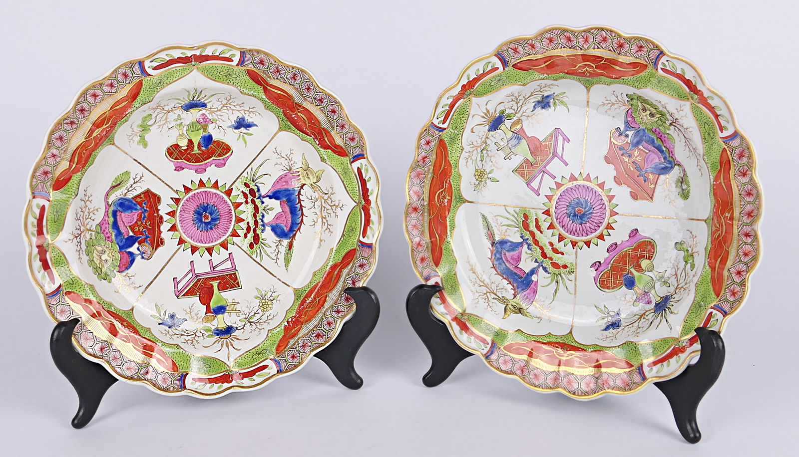 Dragons in Compartments Porcelain Dish Pair (1 of 7)