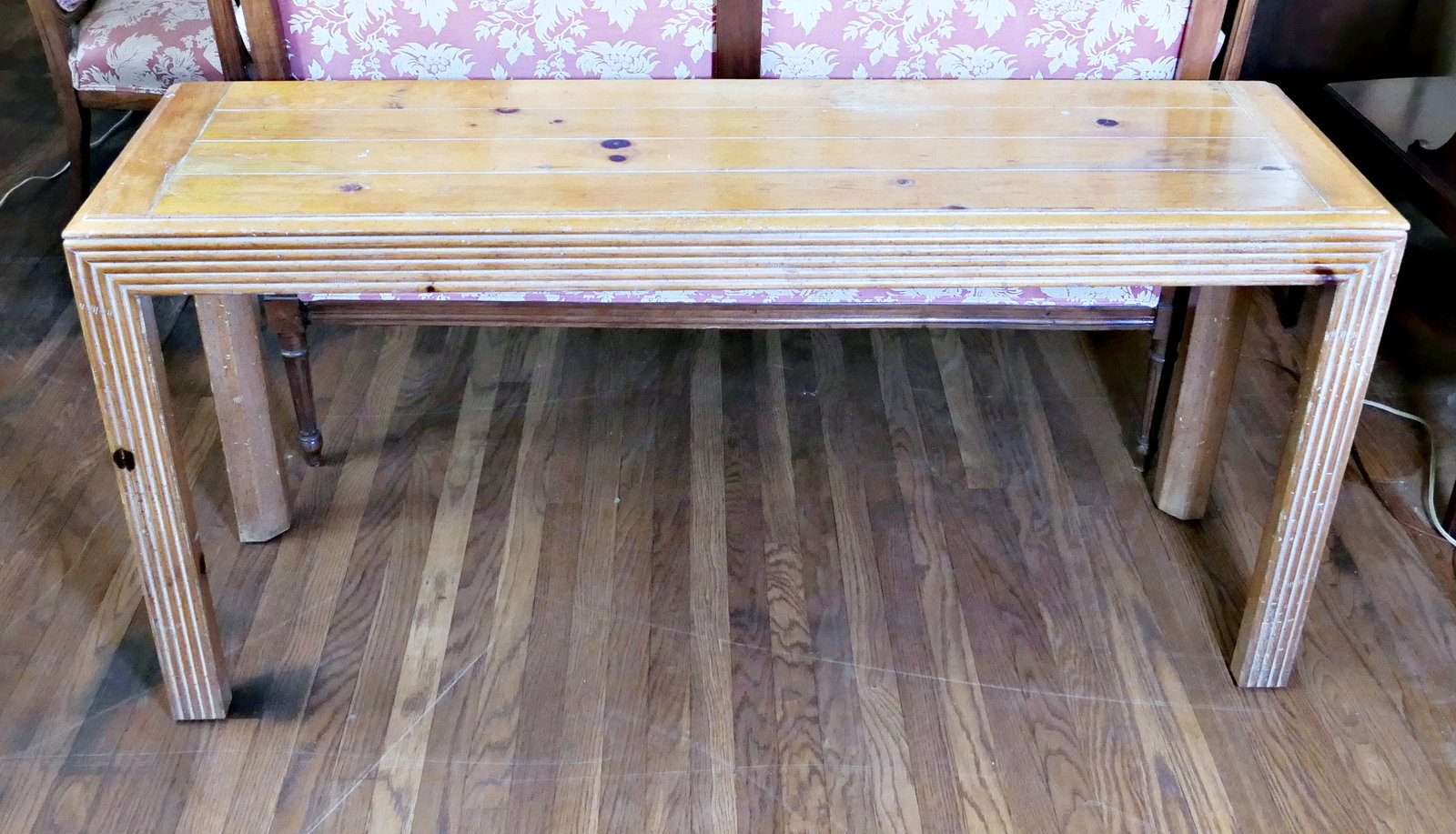 Contemporary Pine Console Table (1 of 7)