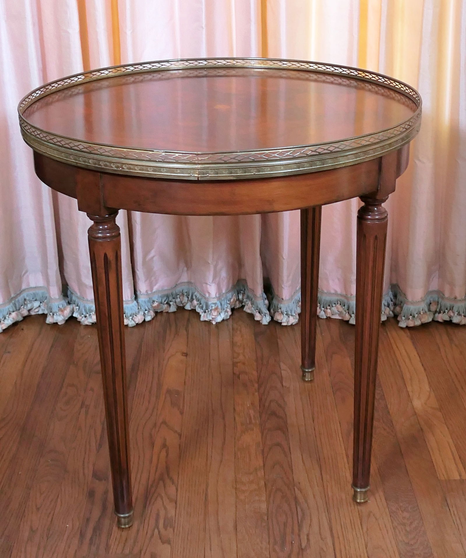Circa 1950's Louis XVI Style Round Center Table (1 of 6)