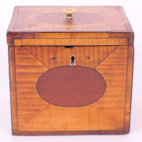 English Mahogany Tea Caddy