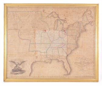 Pre Civil War Map of the United States