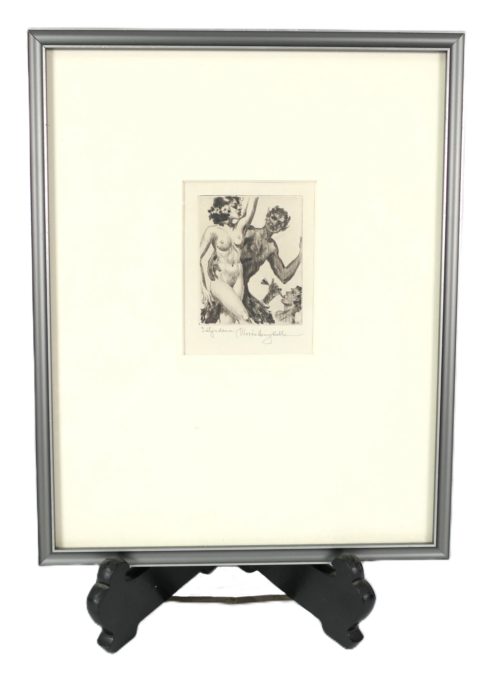 "Satyr's Dance" Etching by Morris Henry Hobbs (1 of 5)