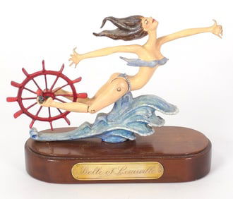 Barney Bright Cast Iron Belle of Louisville Figurine