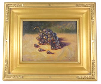 Oil on Canvas "Grapes in Golden Light" by John C. Doyle