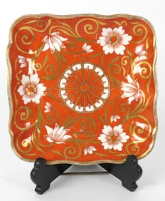 Antique Worcester Square Dish