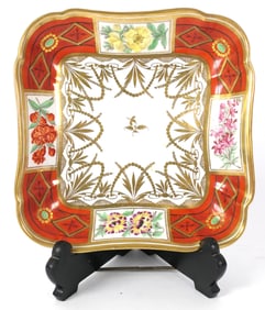 Antique Coalport Square Dish