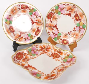 Three Piece Red Floral Flight, Barr & Barr Set