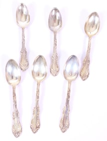 Set of Six Sterling Teaspoons