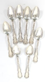 Set of Eight Whiting Sterling Teaspoons