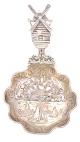 Dutch Sterling Tea Strainer