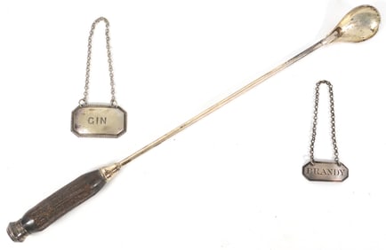 Four Pieces of Sterling Barware