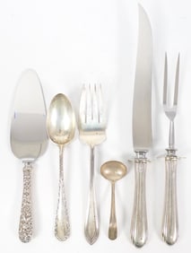 Six Sterling Serving Pieces
