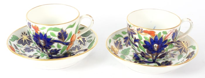 Pair of Coalport Teacups and Saucers