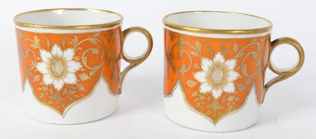 Pair of Antique Newhall Coffee Cans