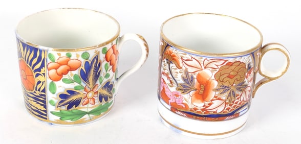 Two Antique Coalport Coffee Cans