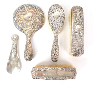 Five Sterling Vanity Items