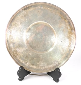 Sterling Silver Plate with Urn Pattern
